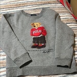 Polo by Ralph Lauren Gray Sweater with Red Bear